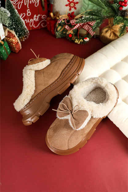 Brynlee Bow Decor Clog Slippers - Hello Beautiful BoutiqueSlippersThreaded Pear