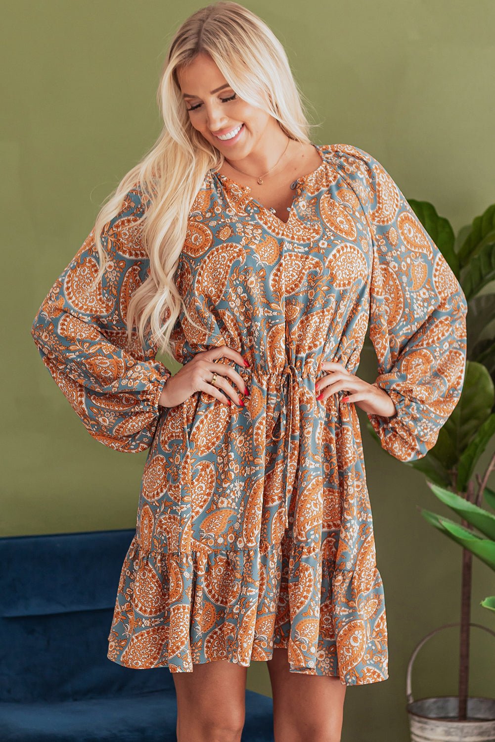 Brynn High Waist Mini Dress - Hello Beautiful Boutique15% OFFThreaded Pear