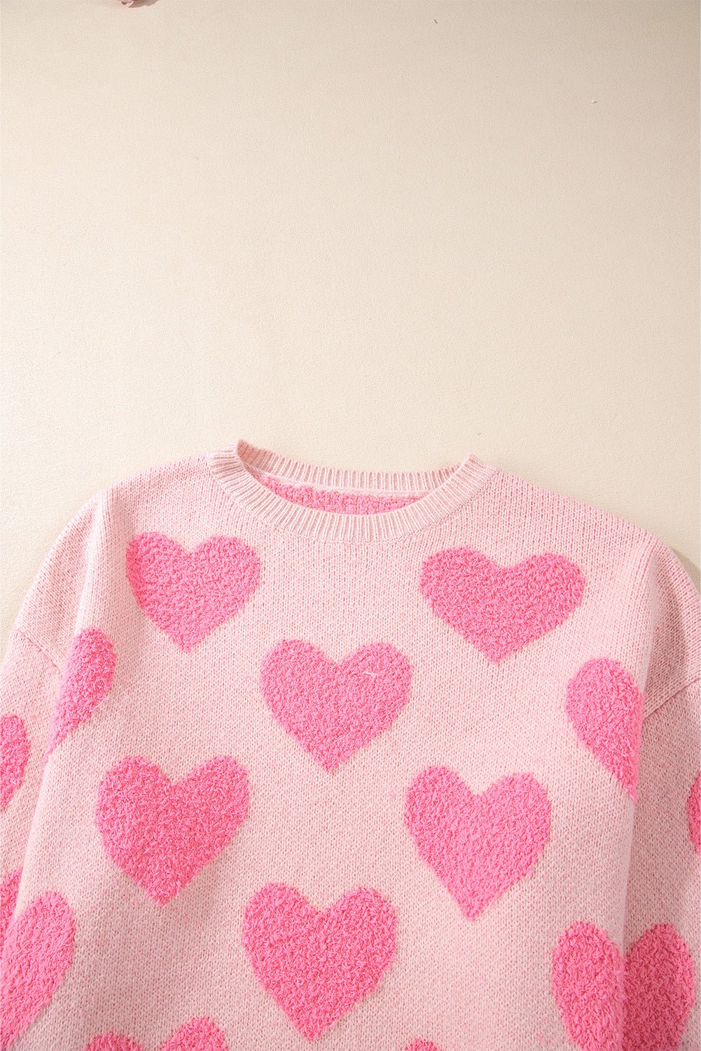 Cali Heart Jacquard Knit Sweater - Hello Beautiful BoutiqueSweatersThreaded Pear