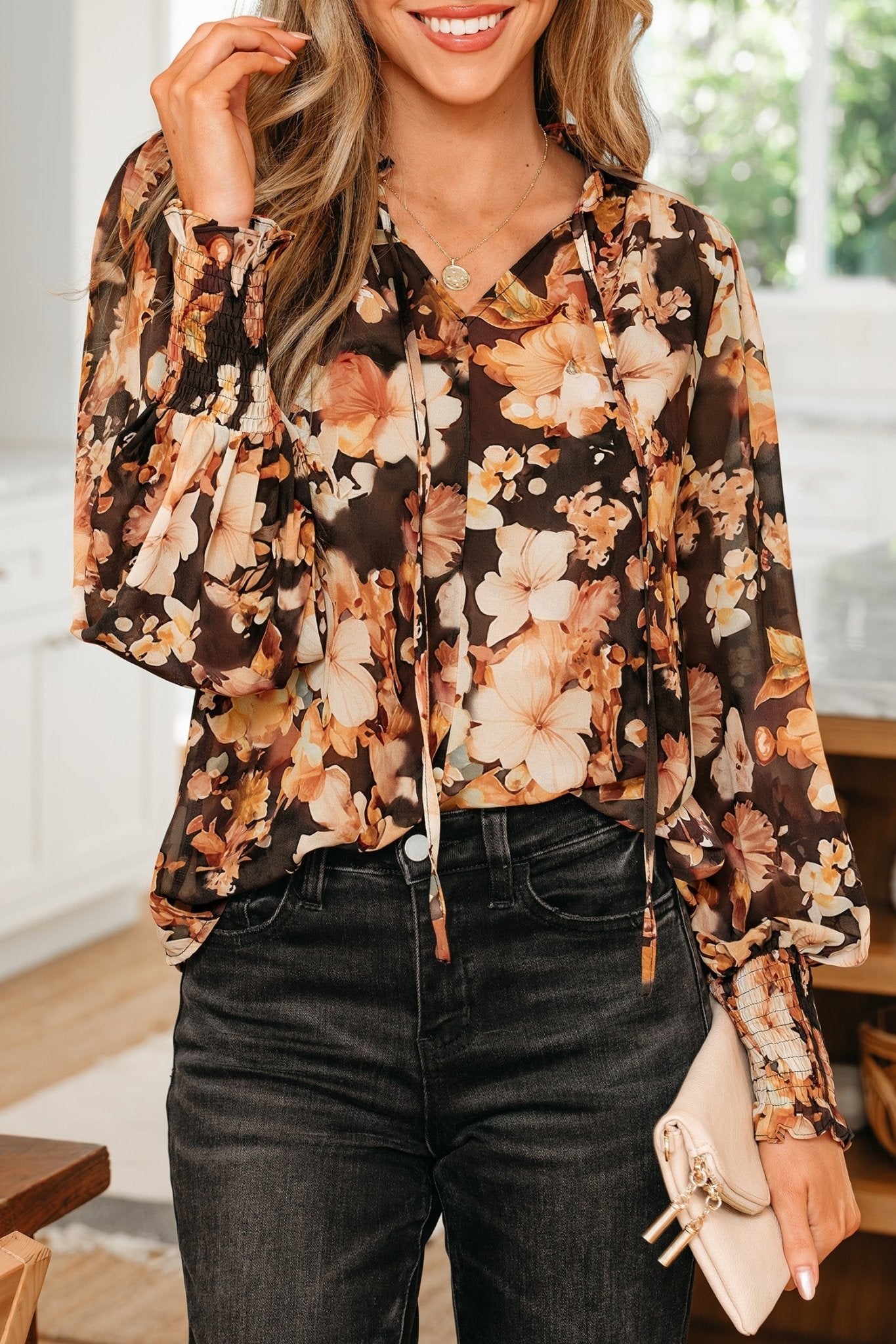 Cali Puff Sleeve Breezy Blouse - Hello Beautiful BoutiqueBlouses & ShirtsThreaded Pear