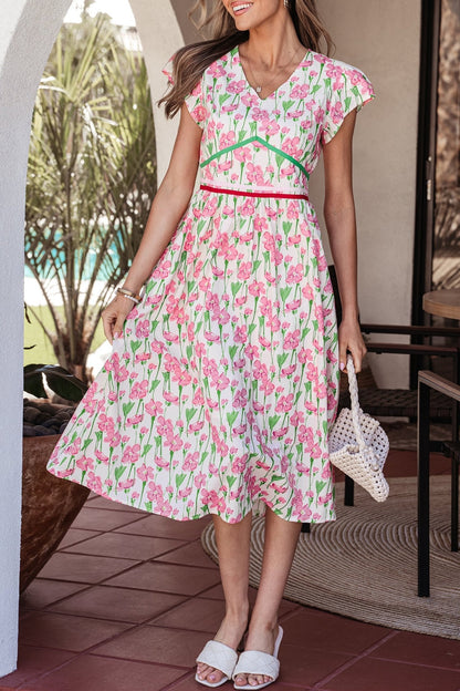 Callie Sleeve Elegant Midi Dress - Hello Beautiful BoutiqueMidi DressesThreaded Pear