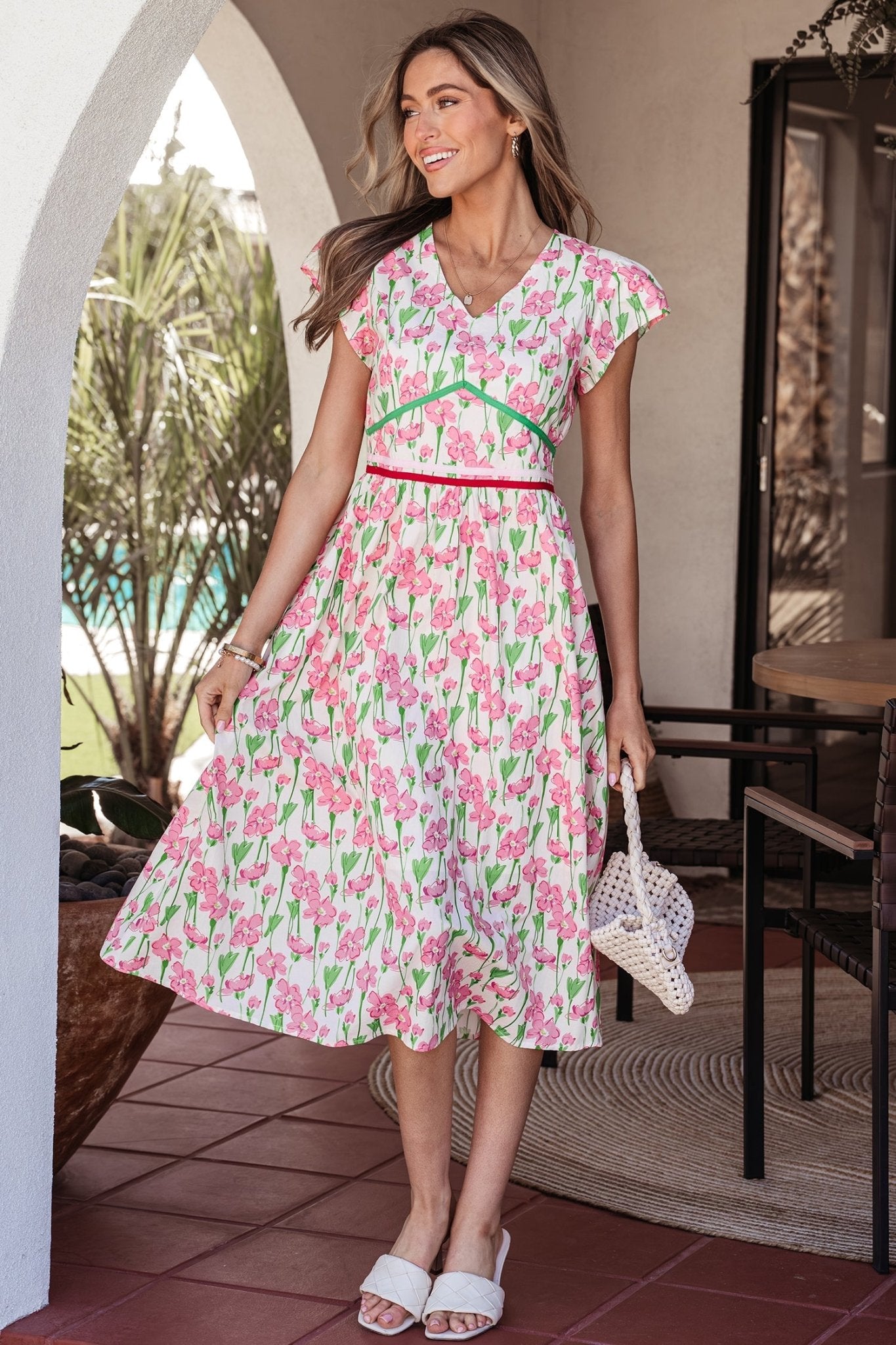 Callie Sleeve Elegant Midi Dress - Hello Beautiful BoutiqueMidi DressesThreaded Pear