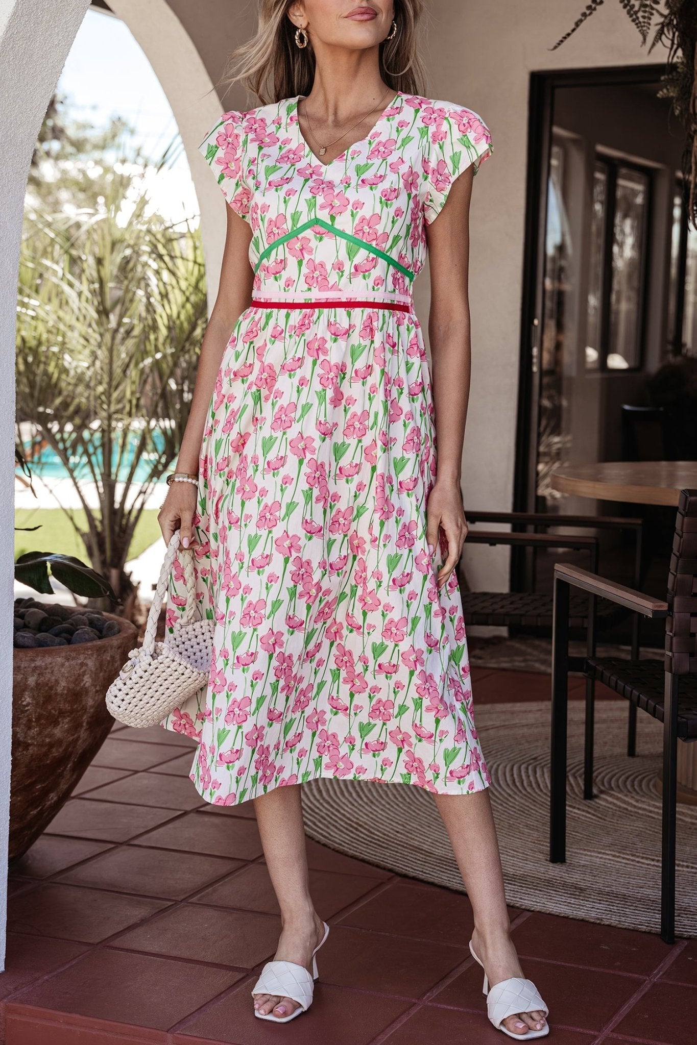 Callie Sleeve Elegant Midi Dress - Hello Beautiful BoutiqueMidi DressesThreaded Pear