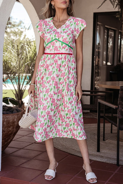 Callie Sleeve Elegant Midi Dress - Hello Beautiful BoutiqueMidi DressesThreaded Pear