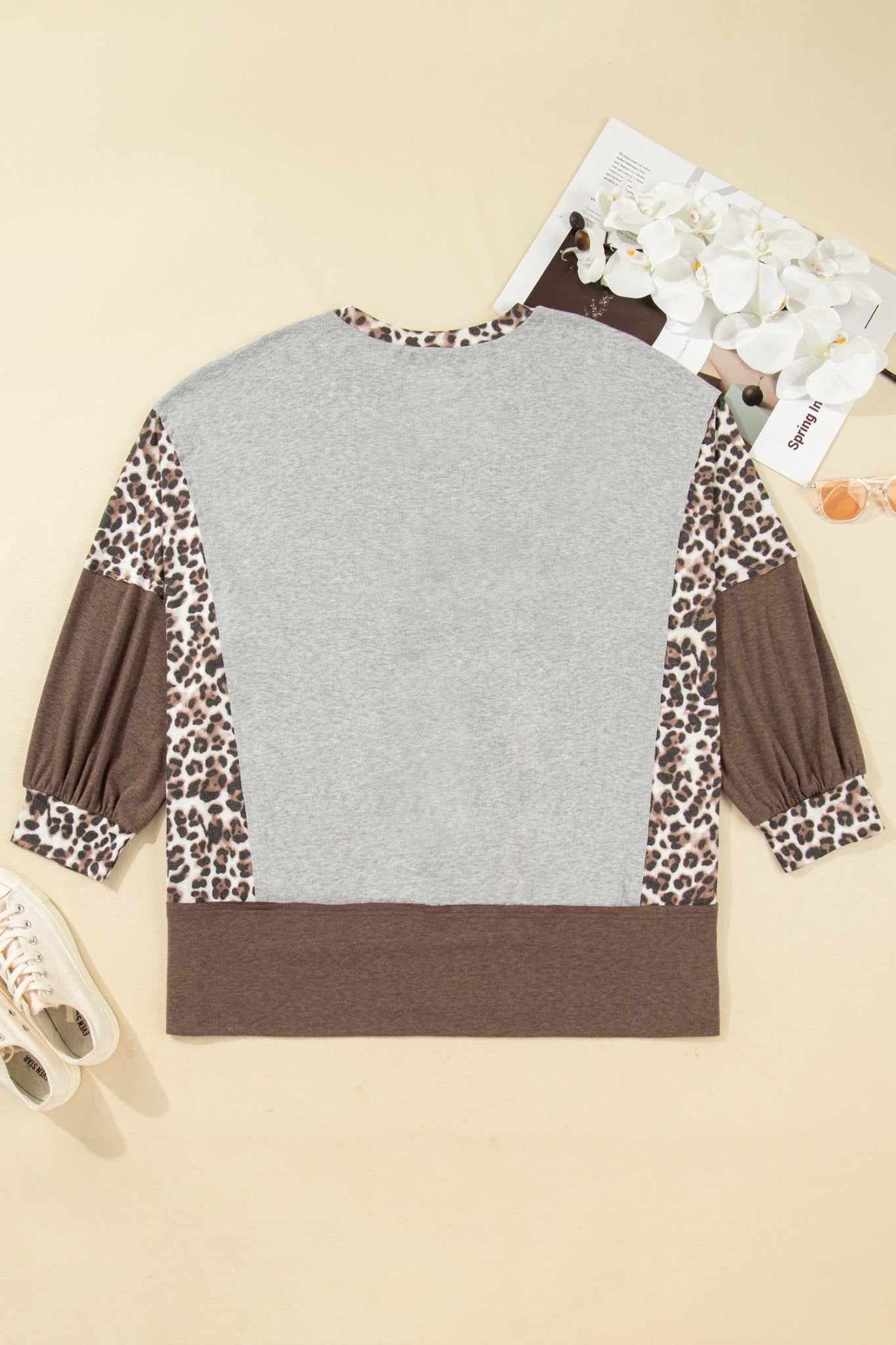 Camila Block Patchwork Dolman PLUS Sweatshirt - Hello Beautiful BoutiquePlus Size Sweatshirts & HoodiesThreaded Pear