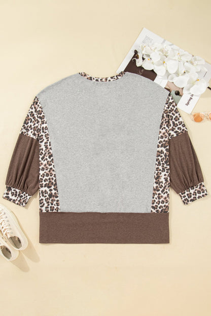 Camila Block Patchwork Dolman PLUS Sweatshirt - Hello Beautiful BoutiquePlus Size Sweatshirts & HoodiesThreaded Pear