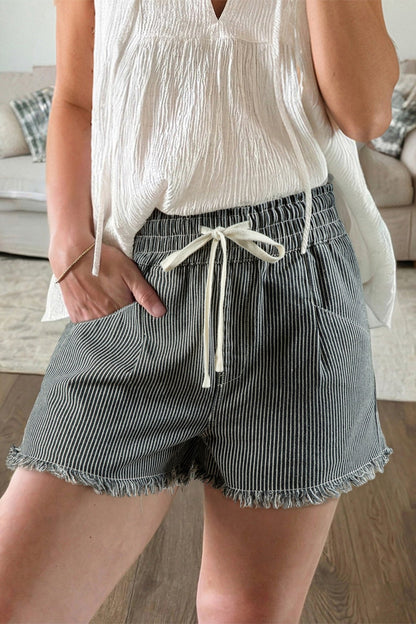 Campbell Elastic Waist Casual Shorts - Hello Beautiful BoutiqueDenim ShortsThreaded Pear