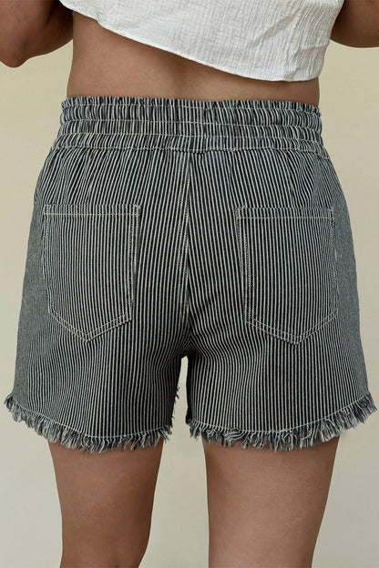Campbell Elastic Waist Casual Shorts - Hello Beautiful BoutiqueDenim ShortsThreaded Pear
