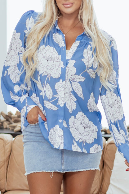 Carmen Detail Puff Sleeve Shirt - Hello Beautiful BoutiqueBlouses & ShirtsThreaded Pear