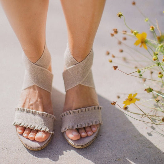 Carolina Wrap Up Ankle Espadrille - Hello Beautiful BoutiqueShoesCharleston Shoe Company
