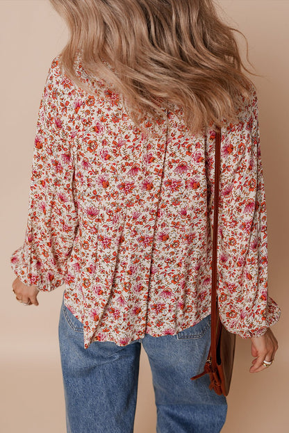 Carter Notched Puff Sleeve Blouse - Hello Beautiful BoutiqueBlouses & ShirtsThreaded Pear