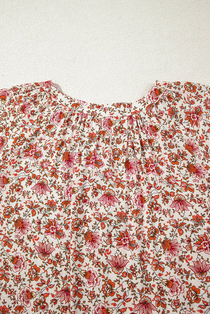 Carter Notched Puff Sleeve Blouse - Hello Beautiful BoutiqueBlouses & ShirtsThreaded Pear