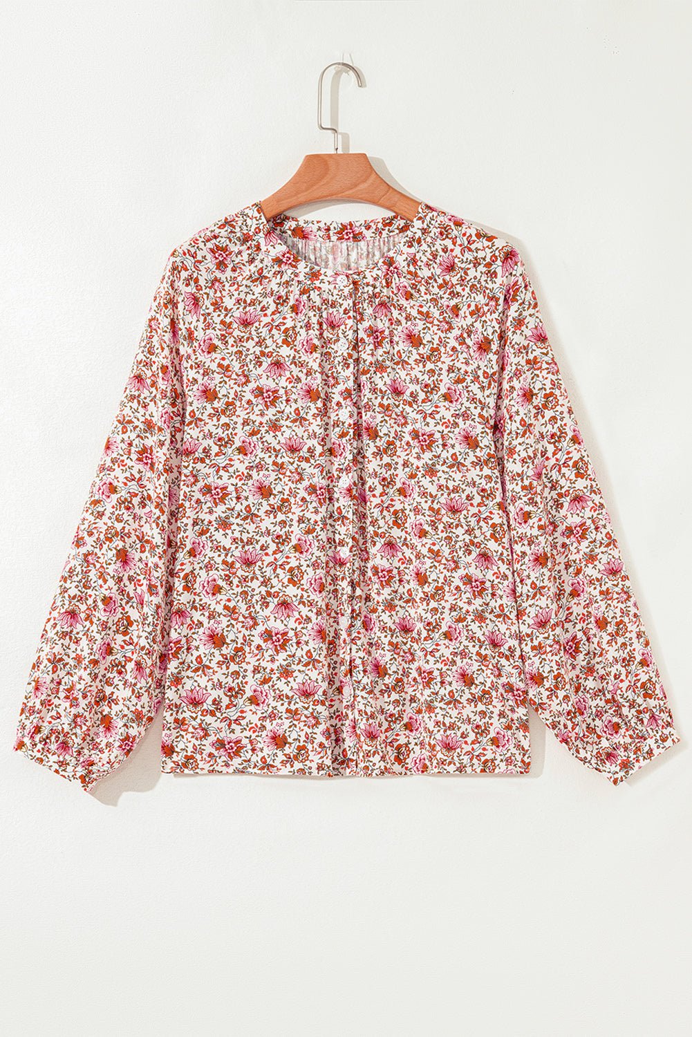 Carter Notched Puff Sleeve Blouse - Hello Beautiful BoutiqueBlouses & ShirtsThreaded Pear