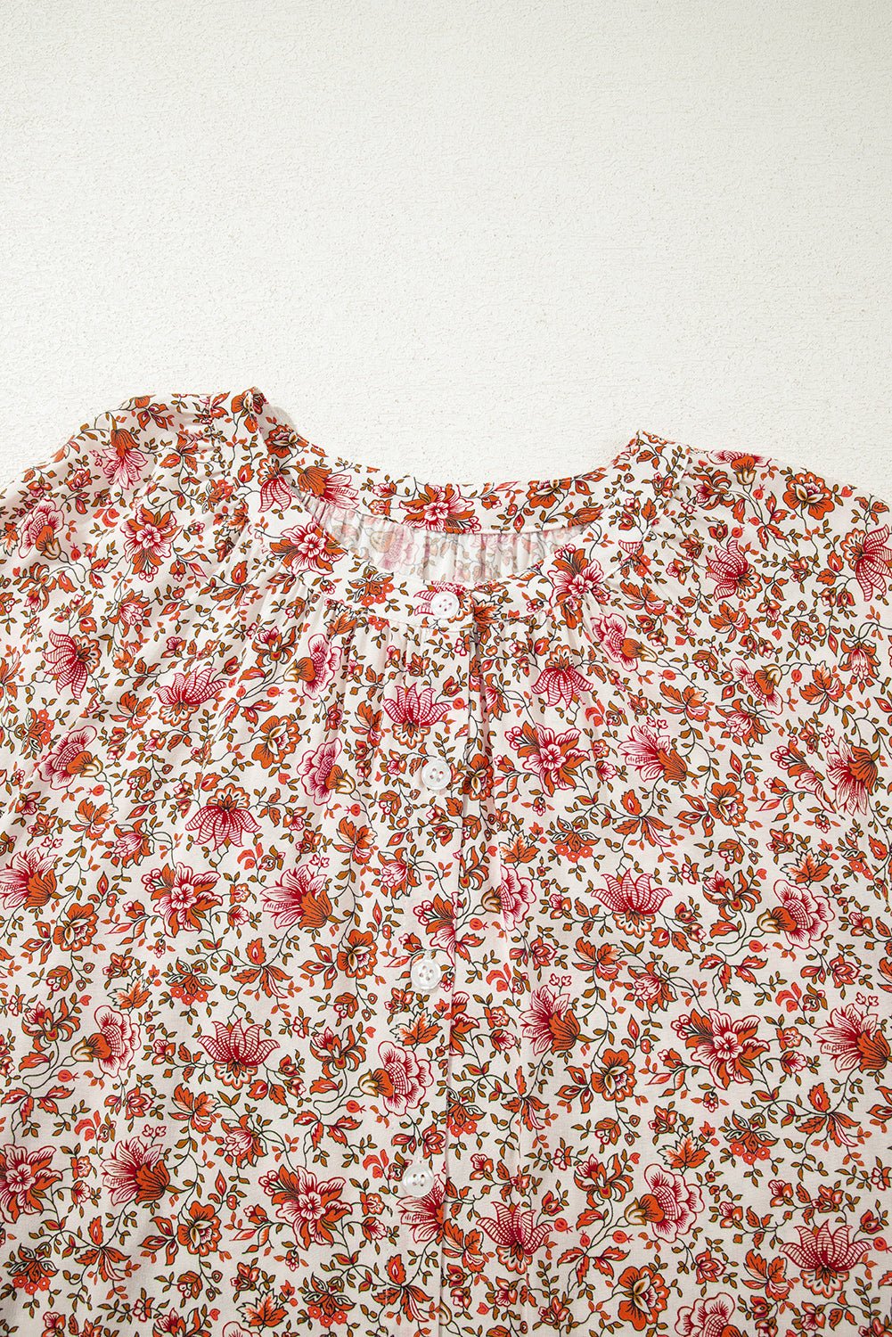 Carter Notched Puff Sleeve Blouse - Hello Beautiful BoutiqueBlouses & ShirtsThreaded Pear