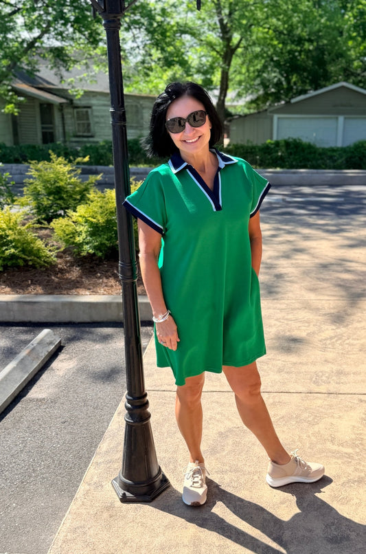 Casual Dress with Contrast Accent M50814 - Hello Beautiful BoutiqueDressJodifl