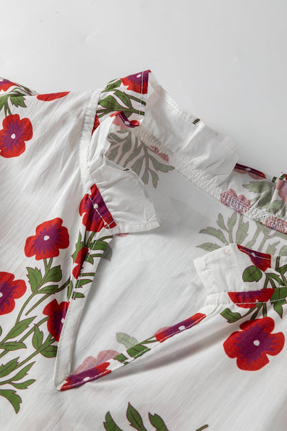 Catalina Sleeve Loose Mini Dress - Hello Beautiful BoutiqueFloral DressesThreaded Pear