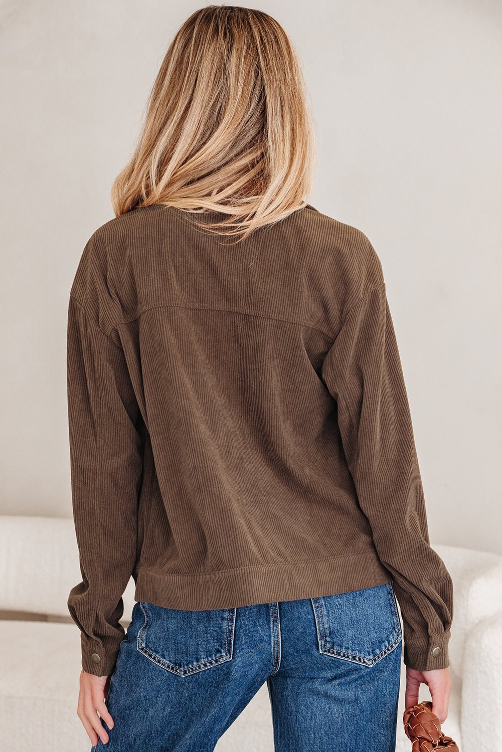 Catherine Lapel Collar Corduroy Jacket - Hello Beautiful BoutiqueJacketsThreaded Pear