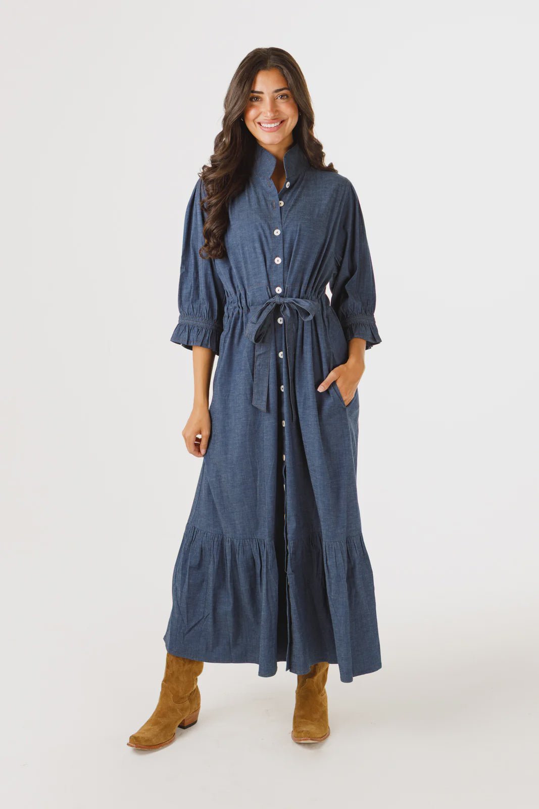 Catherine Stretch Denim - Hello Beautiful BoutiqueDressHolly Shae Designs