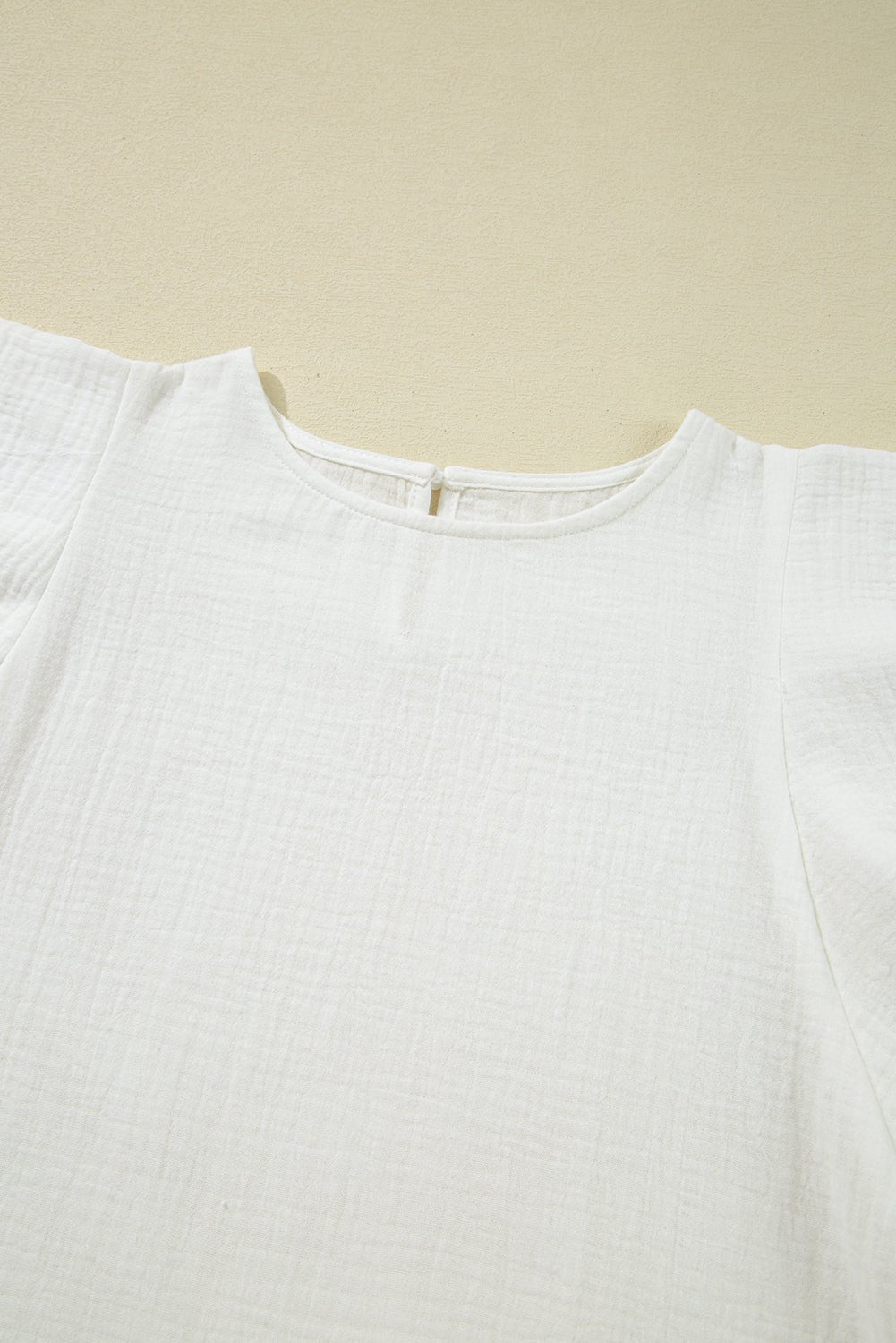 Cecelia Ruffled Flutter Sleeve Blouse - Hello Beautiful BoutiqueBlouses & ShirtsThreaded Pear