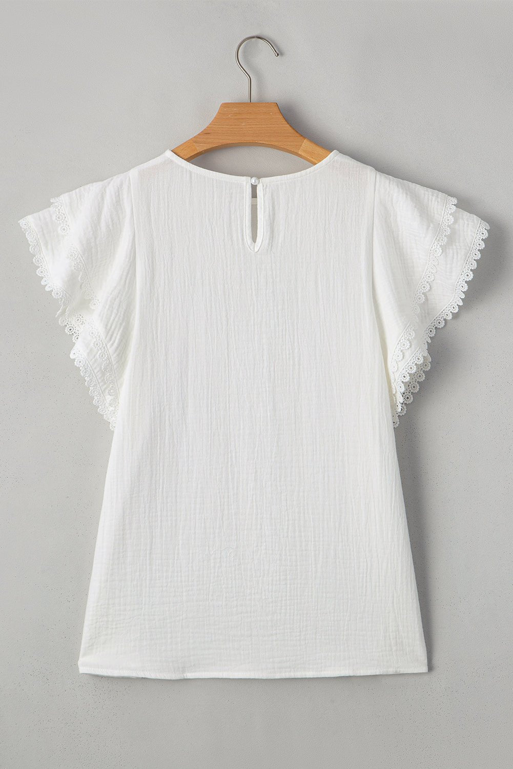Cecelia Ruffled Flutter Sleeve Blouse - Hello Beautiful BoutiqueBlouses & ShirtsThreaded Pear