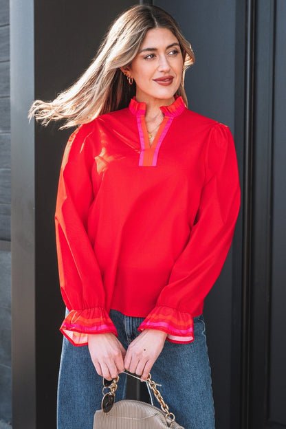 Celine Long Sleeve Blouse Long Sleeve Top - Hello Beautiful BoutiqueBlouses & ShirtsThreaded Pear