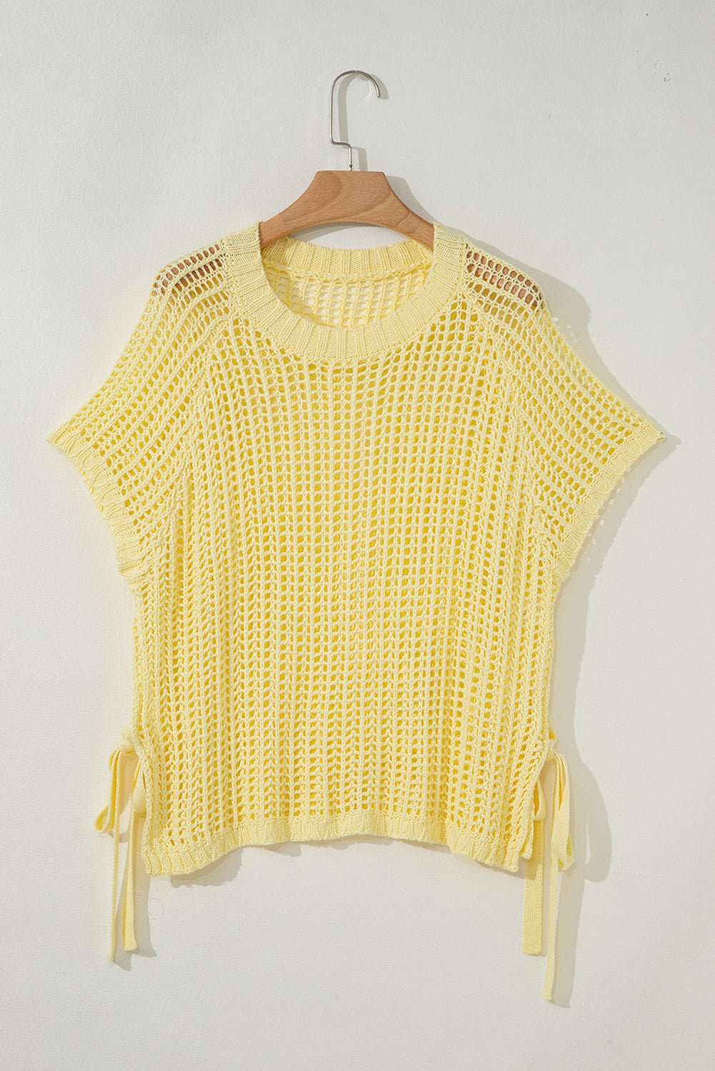 Celine Tied Short Sleeve Sweater - Hello Beautiful BoutiqueShort Sleeve SweatersThreaded Pear