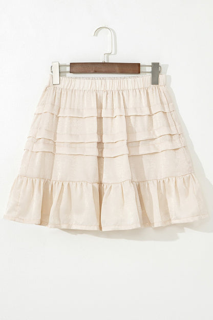 Chana Elastic Waist Mini Skirt - Hello Beautiful BoutiqueSkirts & PetticoatThreaded Pear