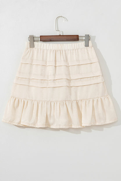 Chana Elastic Waist Mini Skirt - Hello Beautiful BoutiqueSkirts & PetticoatThreaded Pear