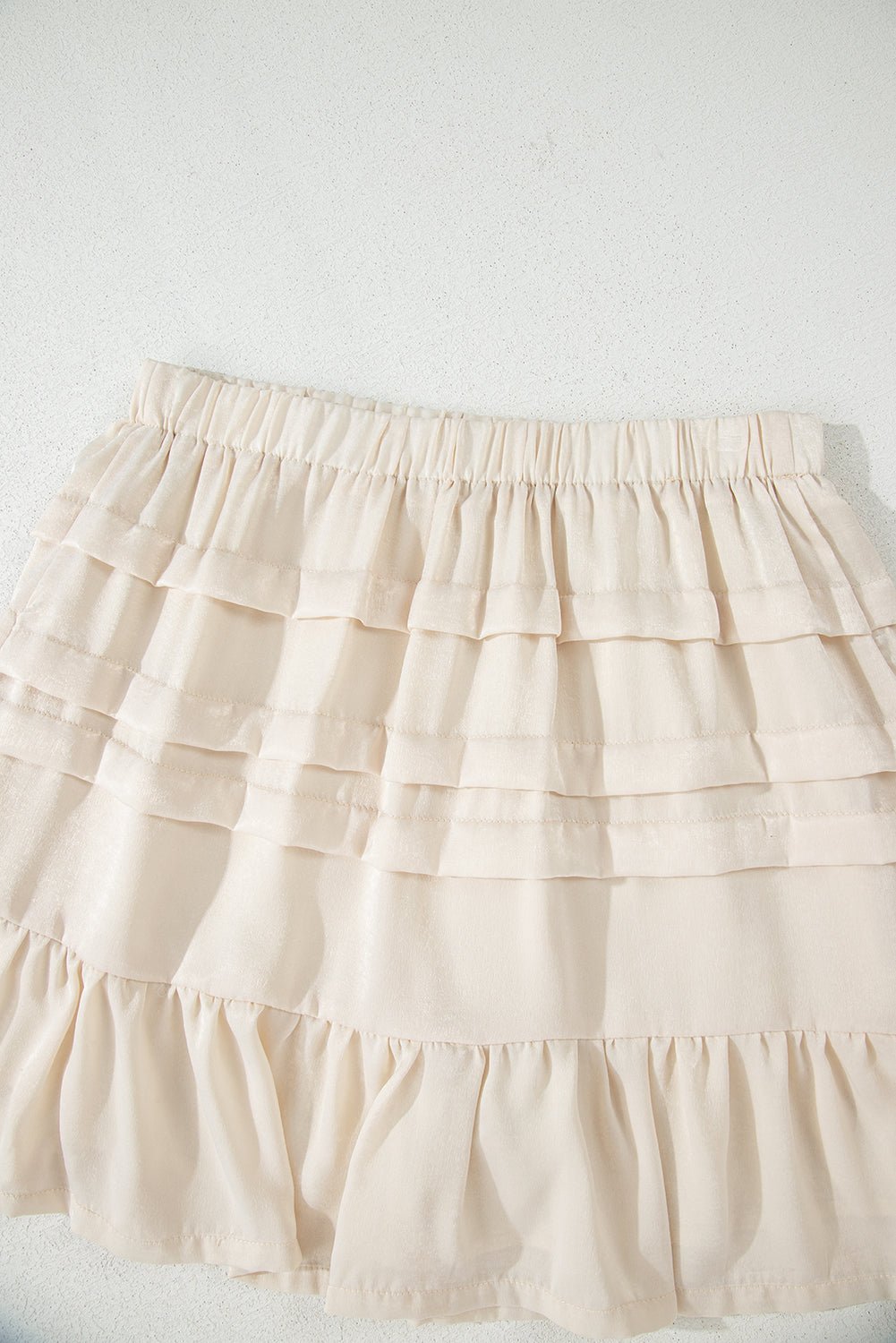 Chana Elastic Waist Mini Skirt - Hello Beautiful BoutiqueSkirts & PetticoatThreaded Pear