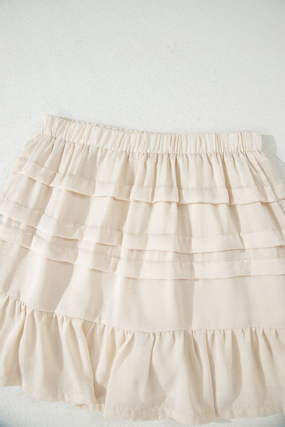 Chana Elastic Waist Mini Skirt - Hello Beautiful BoutiqueSkirts & PetticoatThreaded Pear