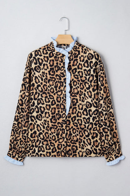Charlee Frilled Trim Chic Shirt - Hello Beautiful BoutiqueBlouses & ShirtsThreaded Pear