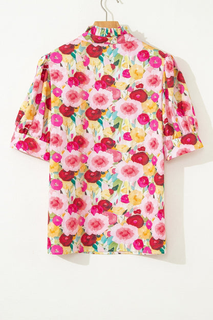 Charleigh Puff Short Sleeve Blouse - Hello Beautiful BoutiqueBlouses & ShirtsThreaded Pear