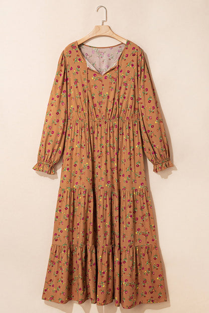 Charleigh Sleeve Tiered Maxi PLUS Dress - Hello Beautiful BoutiquePlus Size Maxi DressesThreaded Pear