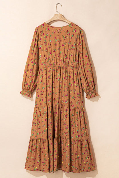 Charleigh Sleeve Tiered Maxi PLUS Dress - Hello Beautiful BoutiquePlus Size Maxi DressesThreaded Pear