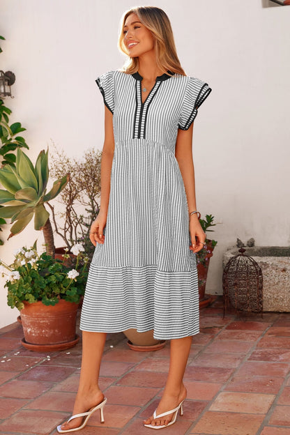 Charley Sleeve Casual Long Dress - Hello Beautiful BoutiqueMidi DressesThreaded Pear