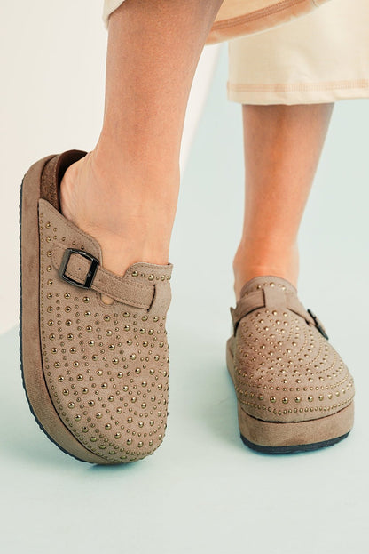 Charli Closed toe Platform Slippers - Hello Beautiful BoutiqueSlippersThreaded Pear