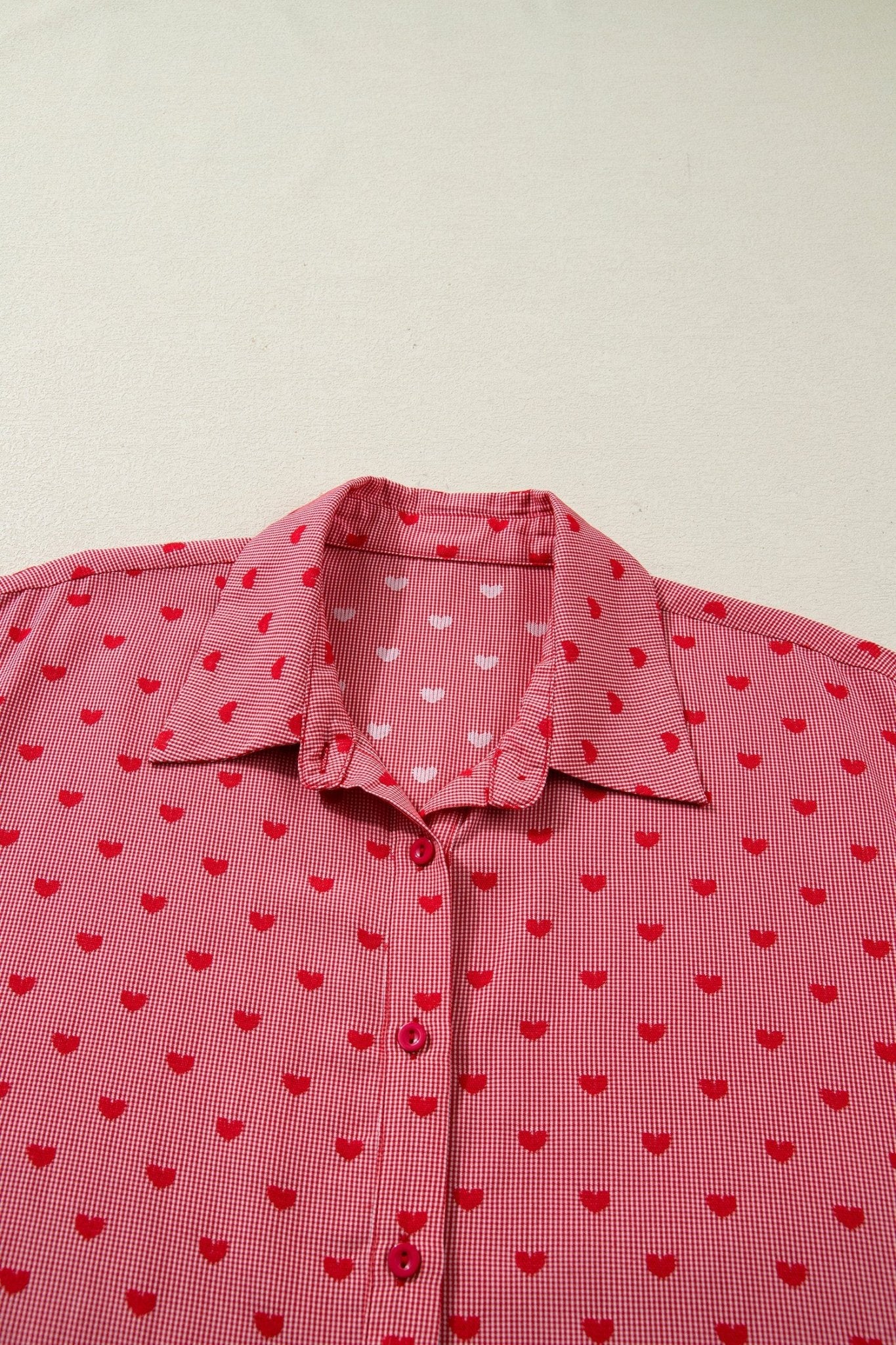 Charlie Sleeve Loose Valentine Shirt - Hello Beautiful BoutiqueBlouses & ShirtsThreaded Pear