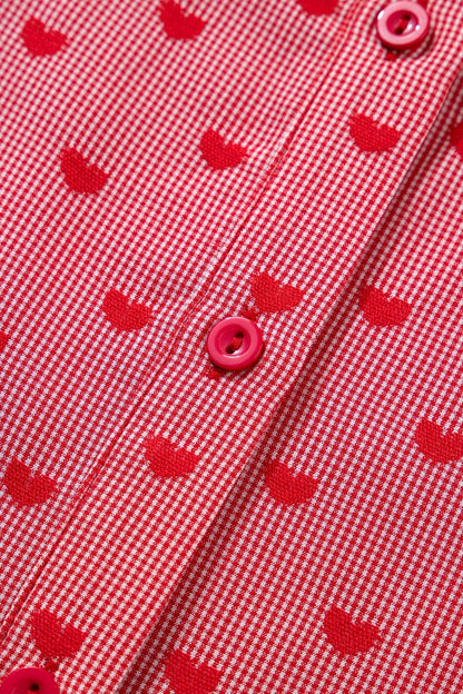 Charlie Sleeve Loose Valentine Shirt - Hello Beautiful BoutiqueBlouses & ShirtsThreaded Pear