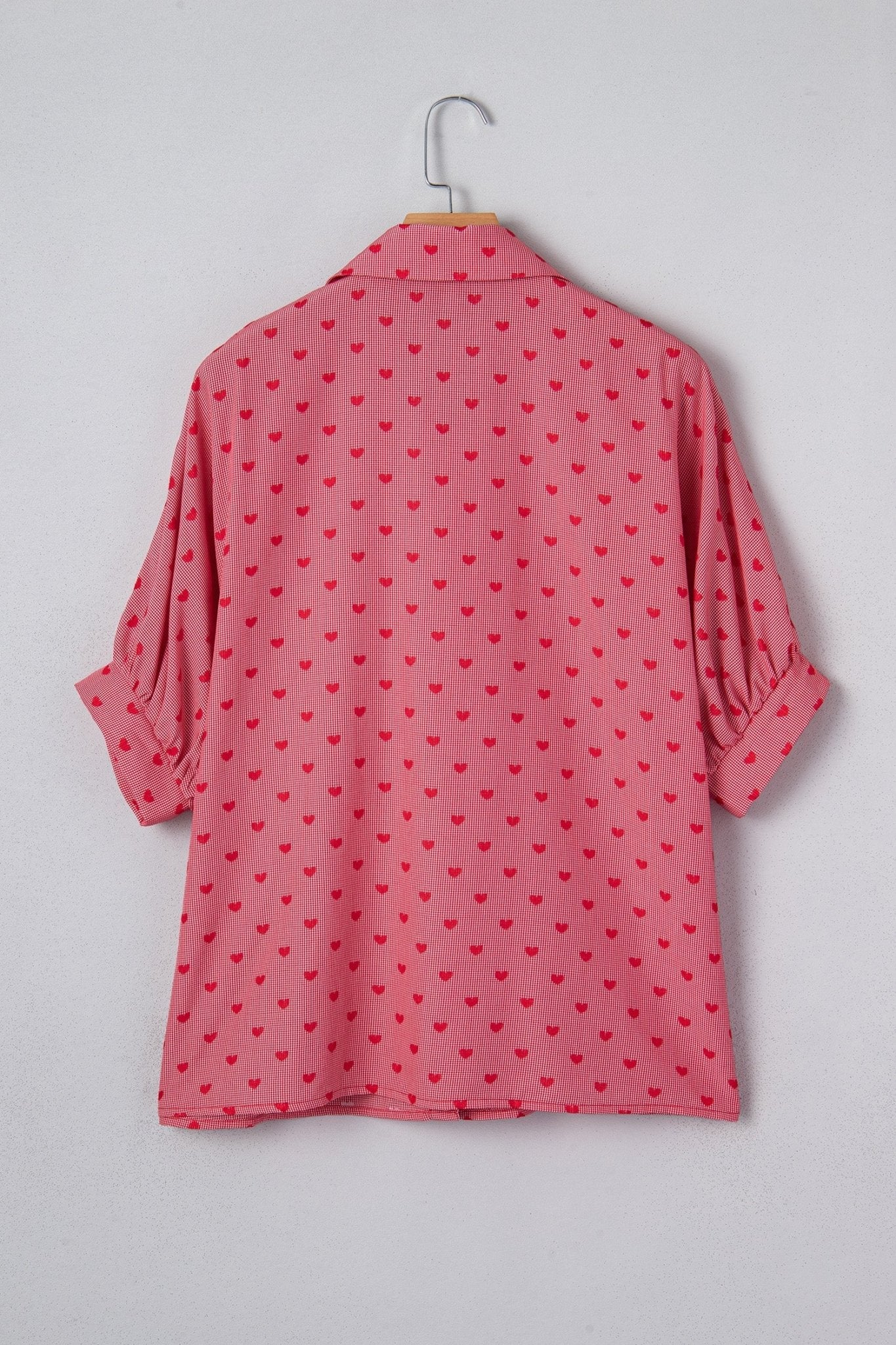 Charlie Sleeve Loose Valentine Shirt - Hello Beautiful BoutiqueBlouses & ShirtsThreaded Pear