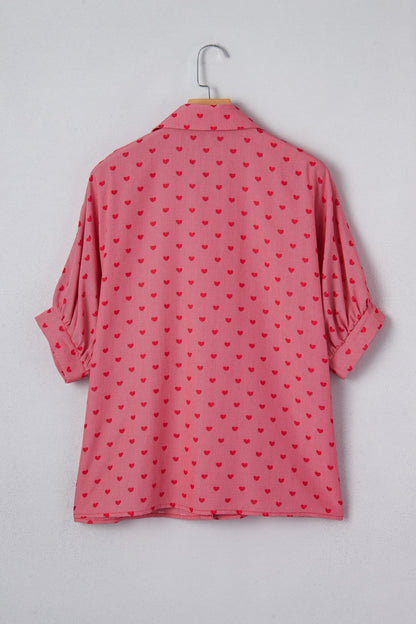 Charlie Sleeve Loose Valentine Shirt - Hello Beautiful BoutiqueBlouses & ShirtsThreaded Pear