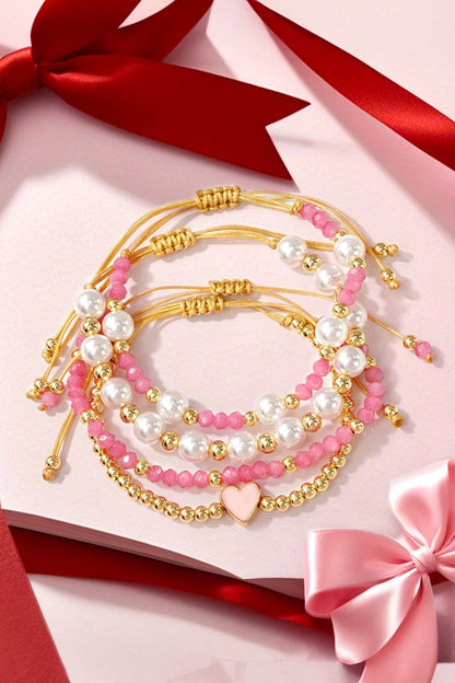 Chelsea String 4pcs Bracelet Set - Hello Beautiful BoutiqueJewelryThreaded Pear