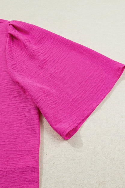 Chelsea Wide Short Sleeve Top - Hello Beautiful BoutiqueBlouses & ShirtsThreaded Pear