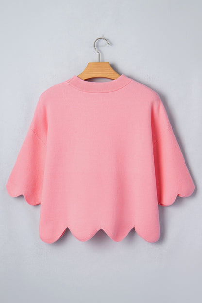 Chloe 3 4 Sleeve Sweater - Hello Beautiful BoutiqueShort Sleeve SweatersThreaded Pear