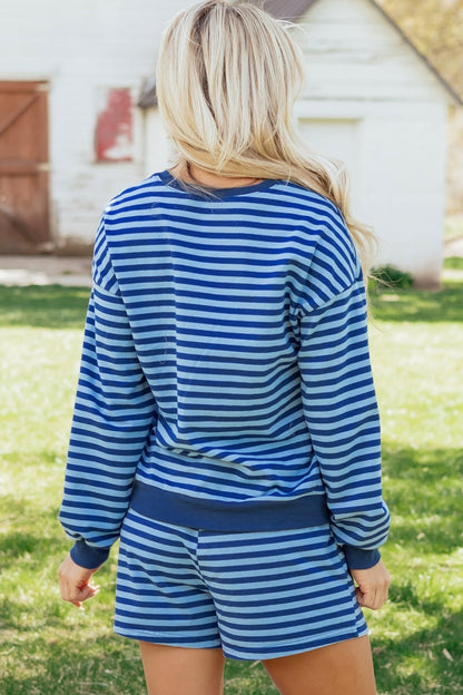 Chloe Casual Short Set Long Sleeve Top Set - Hello Beautiful BoutiqueShort SetsThreaded Pear