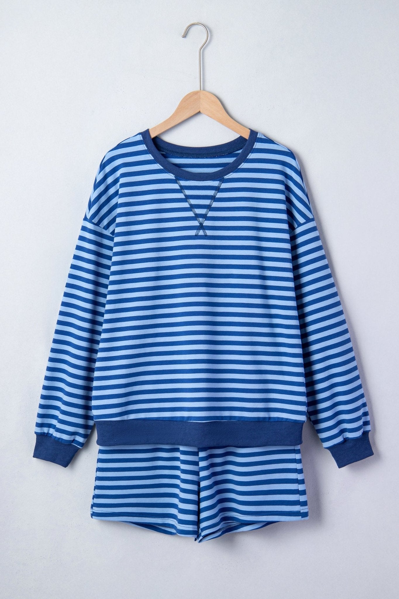 Chloe Casual Short Set Long Sleeve Top Set - Hello Beautiful BoutiqueShort SetsThreaded Pear