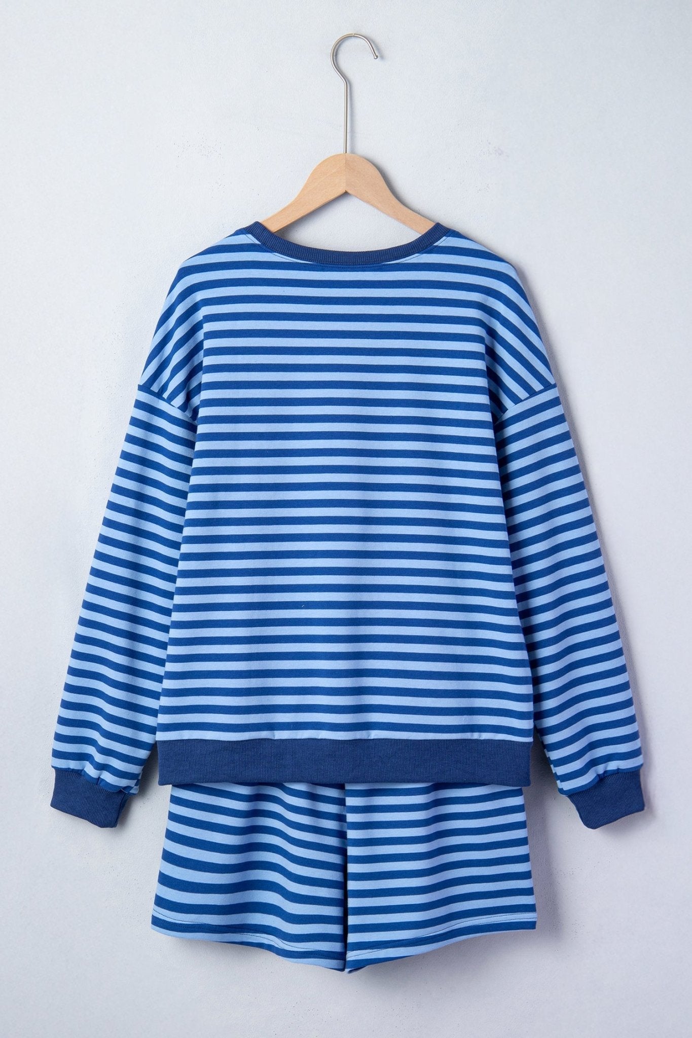 Chloe Casual Short Set Long Sleeve Top Set - Hello Beautiful BoutiqueShort SetsThreaded Pear