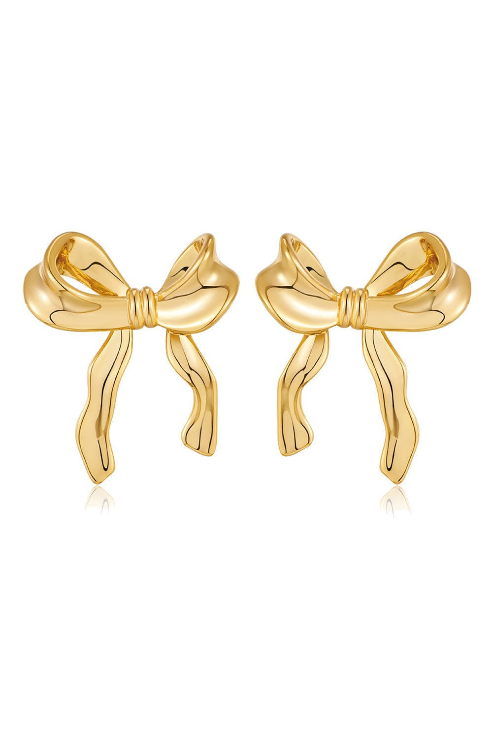 Chloe Design Plated Studded Earrings - Hello Beautiful BoutiqueJewelryThreaded Pear