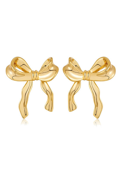 Chloe Design Plated Studded Earrings - Hello Beautiful BoutiqueJewelryThreaded Pear
