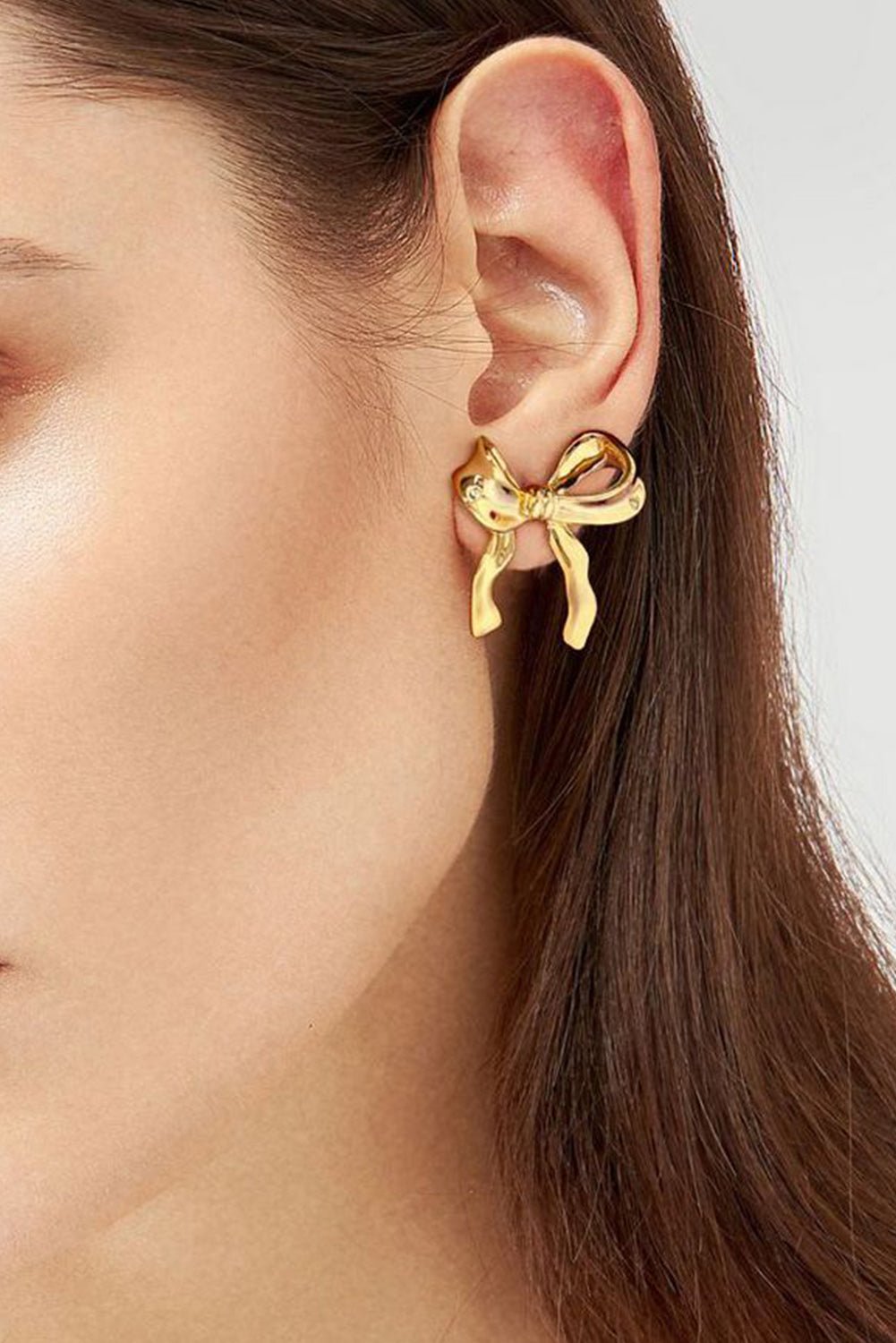 Chloe Design Plated Studded Earrings - Hello Beautiful BoutiqueJewelryThreaded Pear