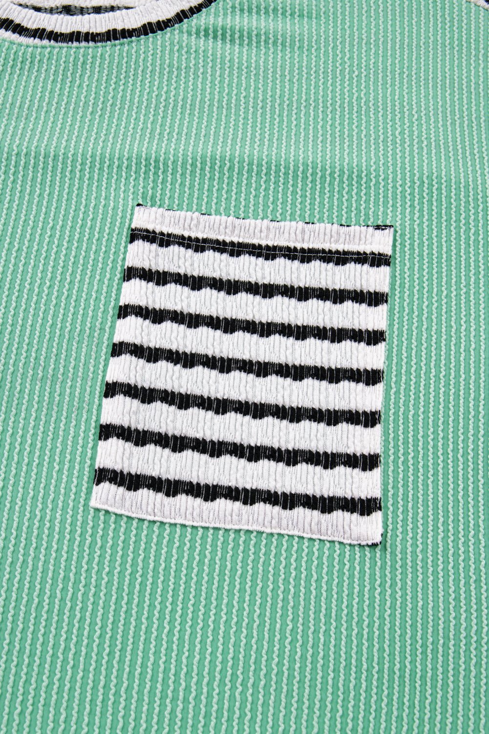 Claire Contrast Striped Patchwork Long Sleeve Top - Hello Beautiful BoutiqueLong Sleeve TopsThreaded Pear
